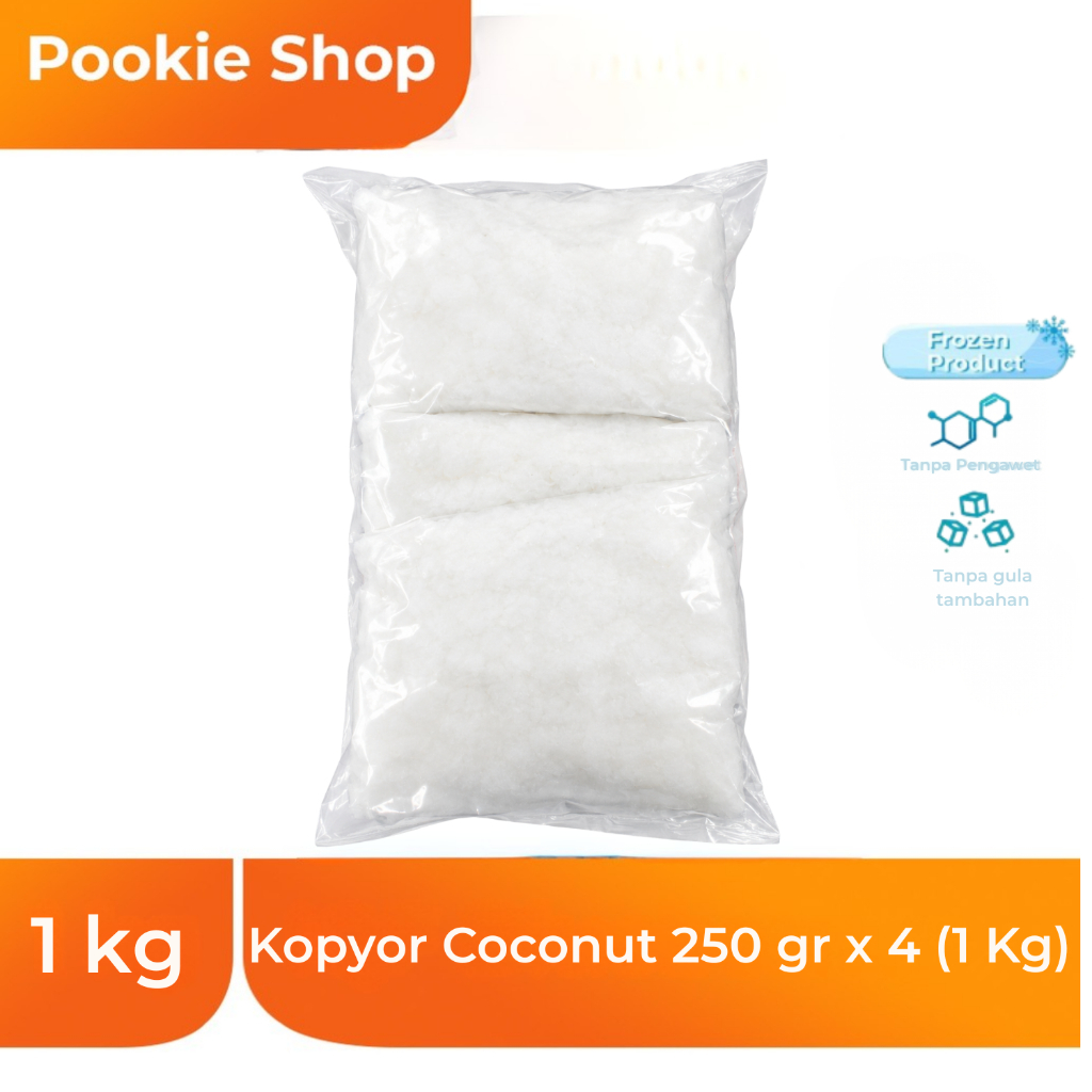 LOKAL Frozen Kopyor Coconut/Kelapa Kopyor beku 1 kg