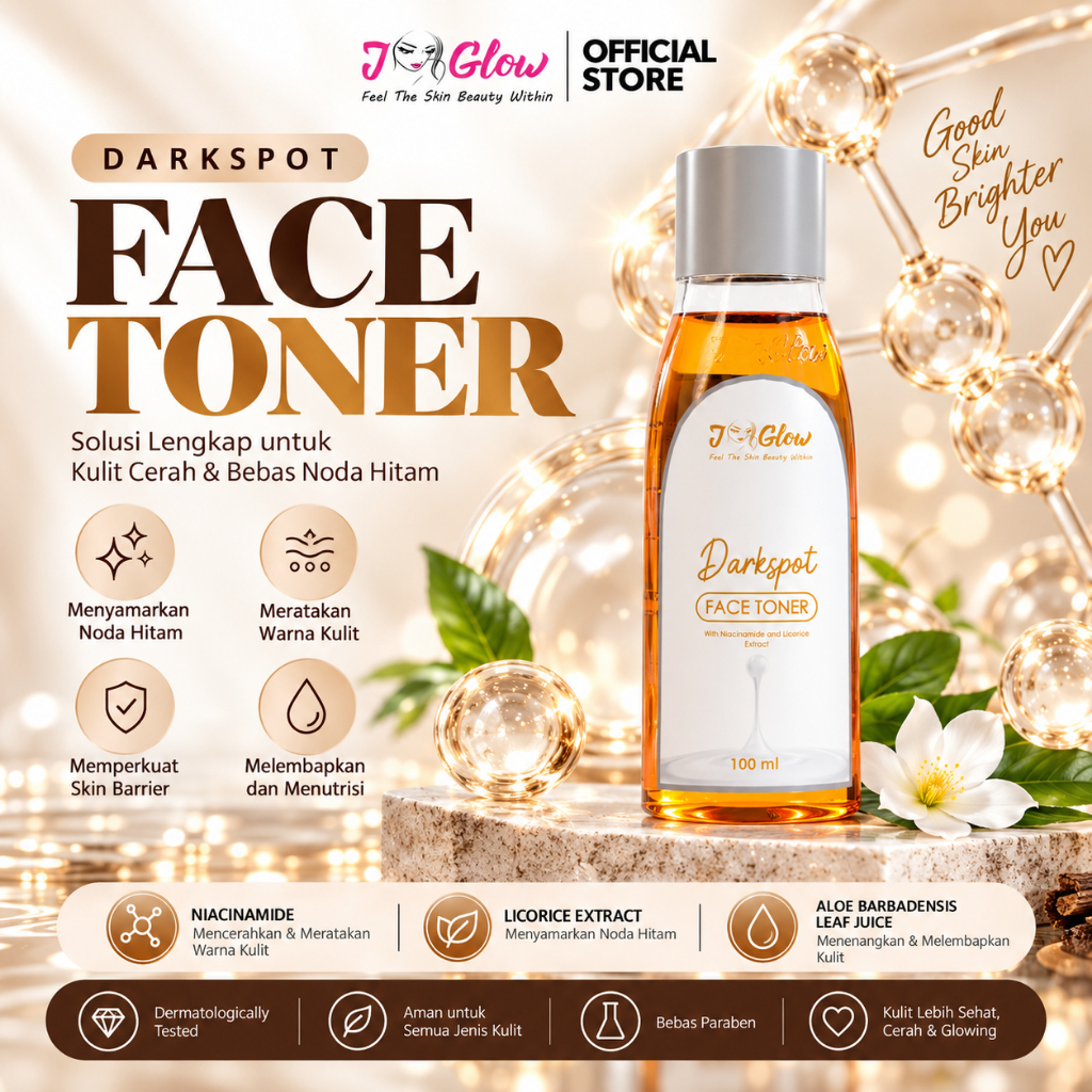 JGLOW toner dark spot toner untuk flek hitam
