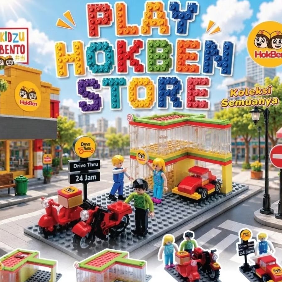 Mainan Kidzu Bento Hokben lego play hokben store