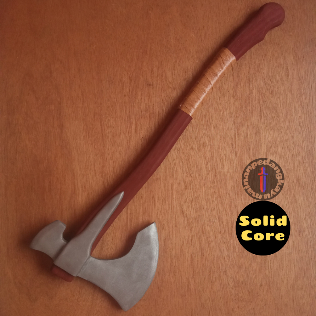 Mainan Kampak/Kapak Busa (Foam Kratos Axe - Cosplay/LARP)