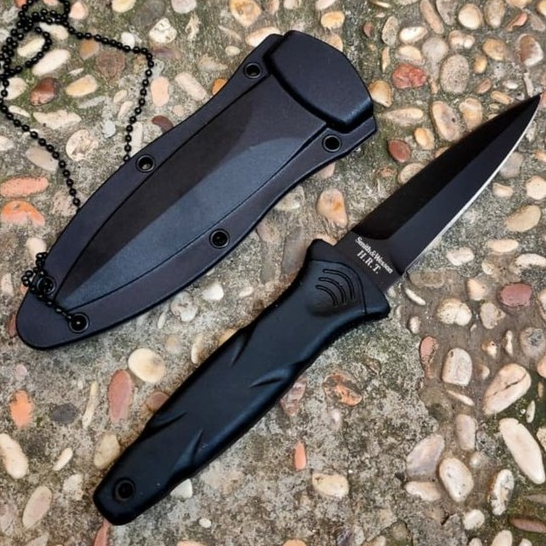 Pisau Survival Smith Welsson Kalung Camping Outdoor Bushcraft Import
