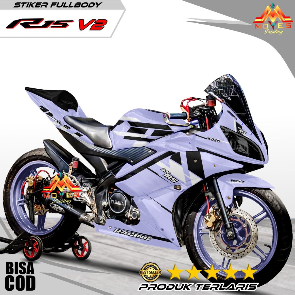 Decal R15 V2 Full Body Stiker R15 V2 Full Body Racing Striping R15 V2 Terbaru Decal R15 V2 Full Body