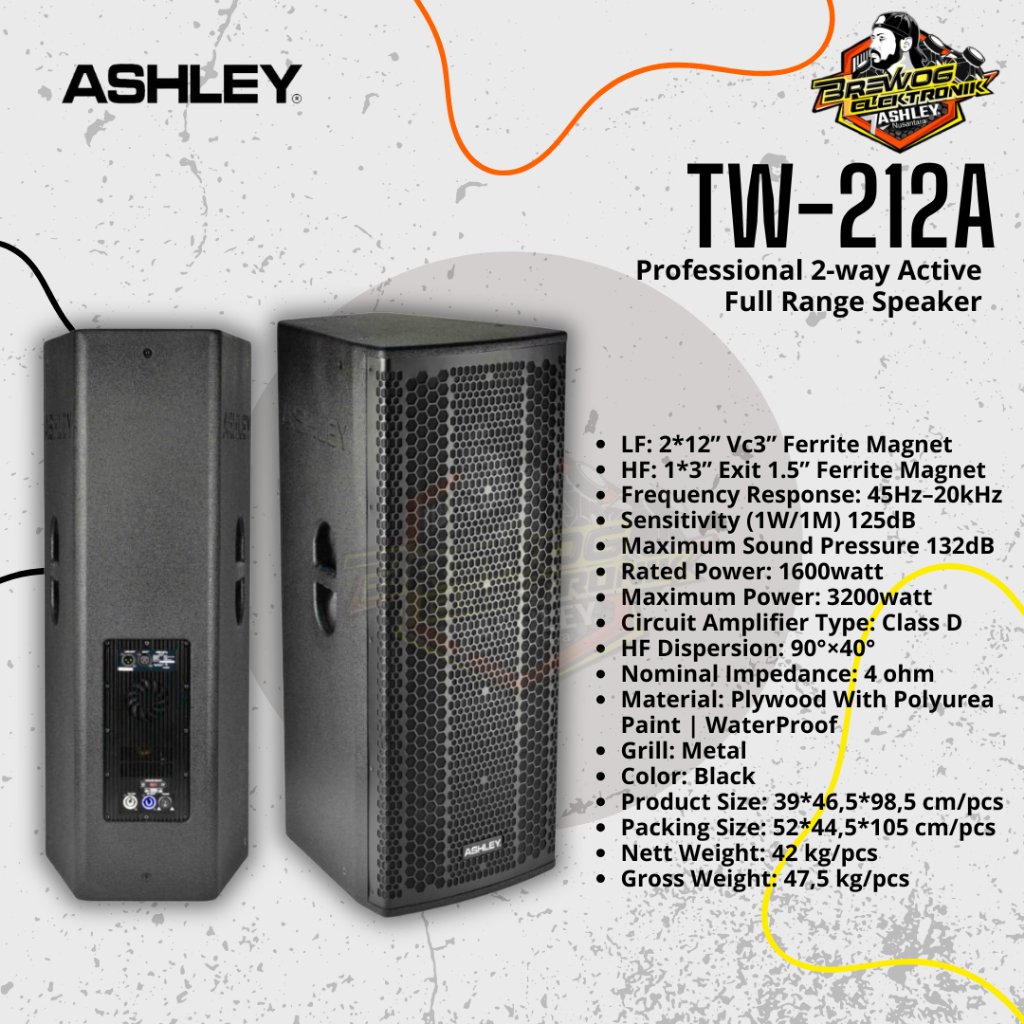 BREWOG ASHLEY NUSANTARA ACTIVE SPEAKER TW212A
