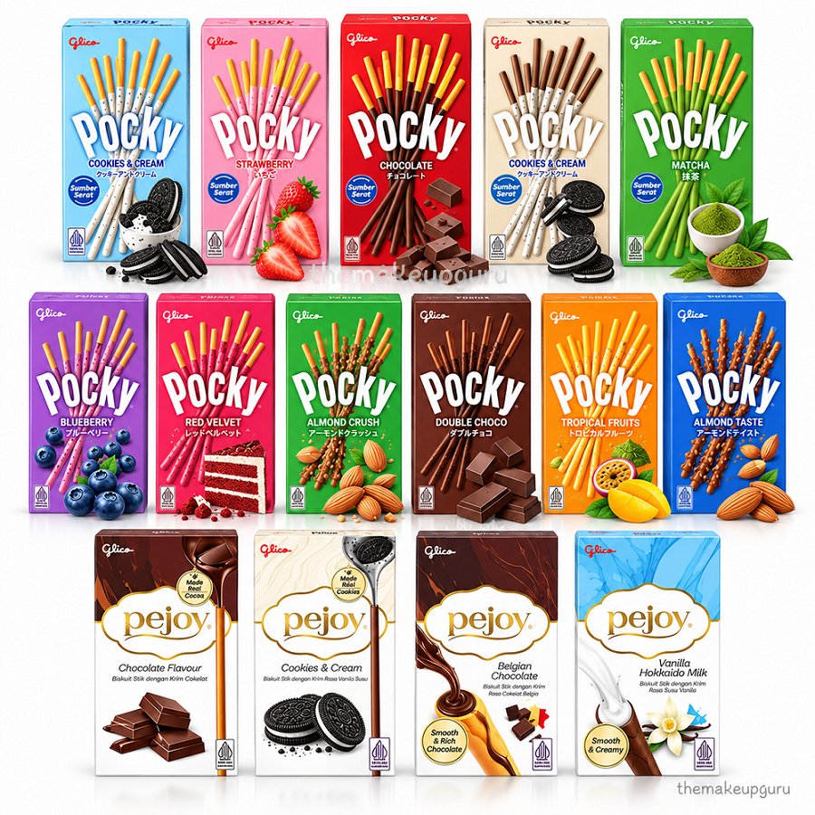 [themakeupguru] Glico Pocky | Glico Pretz | Glico Pejoy - Snack Makanan Ringan