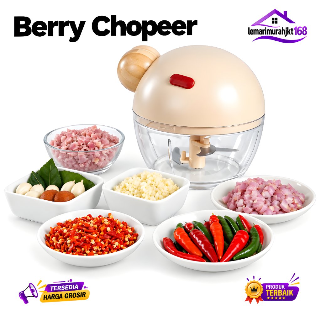 Chopper Manual Tarik Chopper Manual Daging Bumbu Halus Chopper Manual Blender