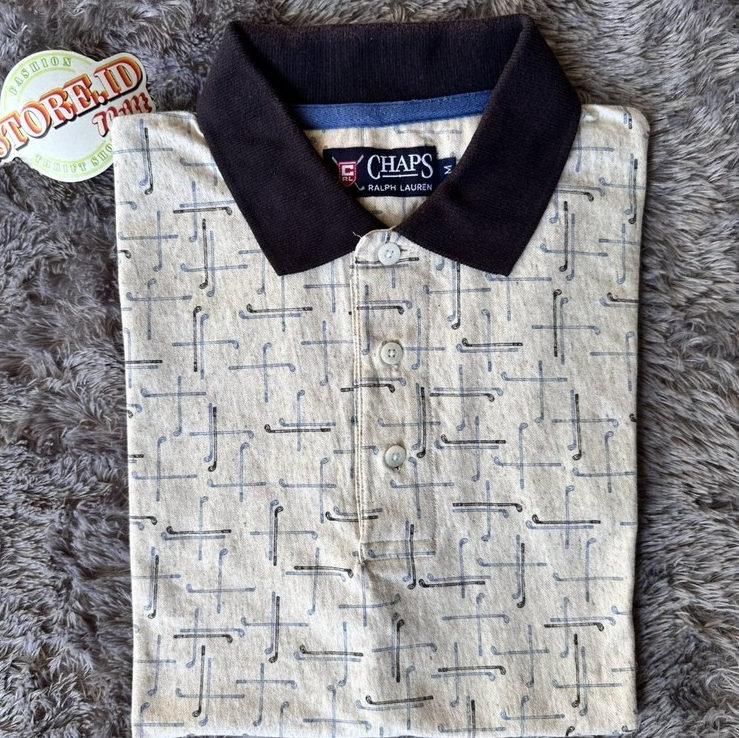 Polo golf CHAPS Ralph Lauren full print