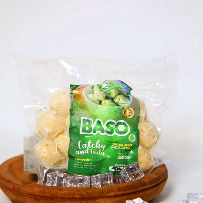Baso Ayam Organik Non MSG 250gr Berkah Chicken (Frozen Food/Makanan Beku)