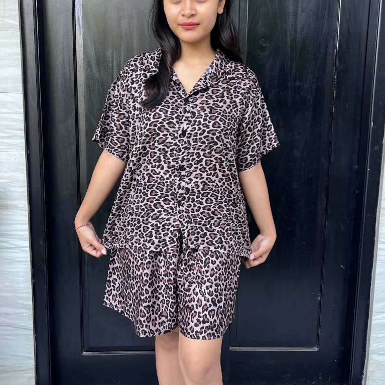 One Set pyama Motif Terbaru Setelan Rayon Motif viral Premium adem dan lembut