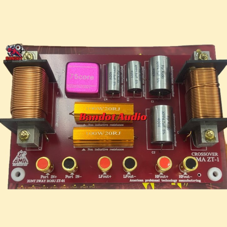Crossover Pasif 2 Way Crossover BMA MA ZT-1  2WAY  ZT-01 untuk Speaker Audio