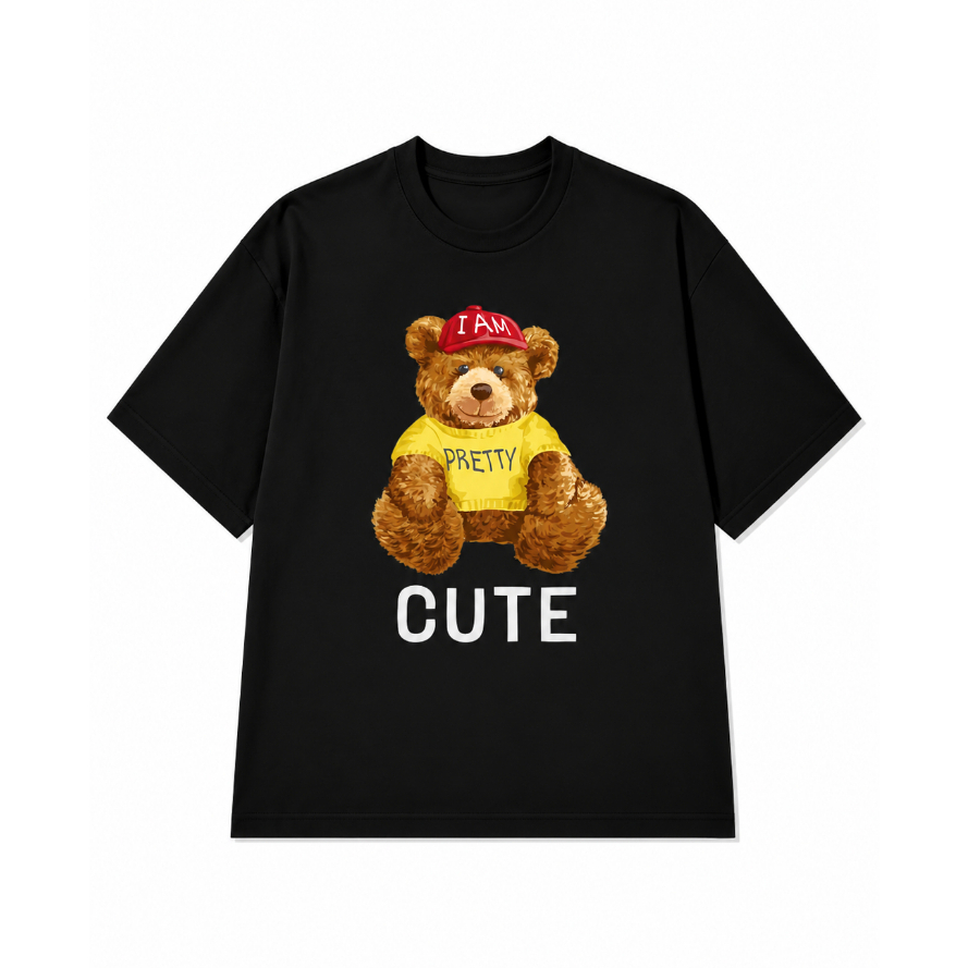 Kaos Jumbo Oversize Pria I Am Pretty Cute S-4XL Cotton Combed 30s
