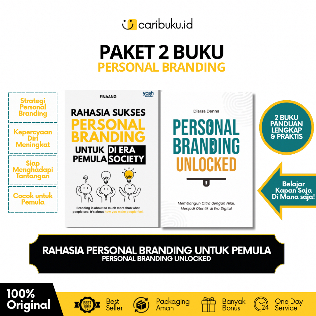 Yash Media - Paket 2 Buku Personal Branding (Rahasia Sukses Personal Branding Untuk Pemula + Persona