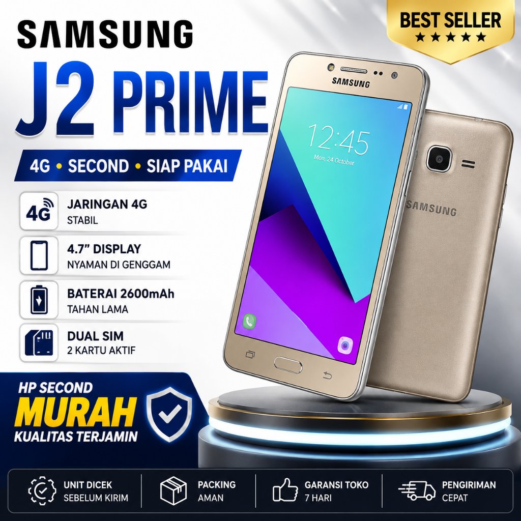 HP ANDROID SAMSUNG J2 PRIME 4G LTE | HP SECOND BEKAS | DUAL SIM | NORMAL | SIAP PAKAI