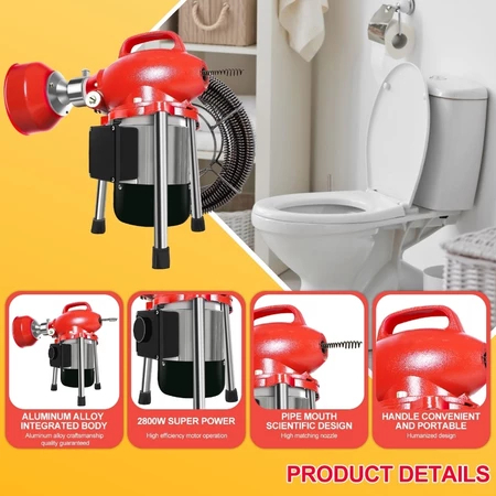 Mesin Bor Pembersih Saluran Air/Electric Drain Cleaner Drain Cleaner 30M