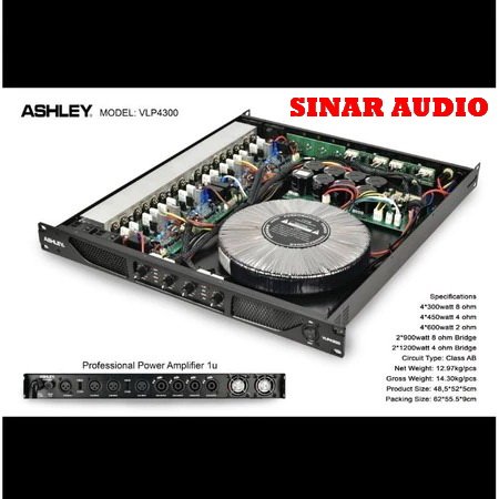 POWER AMPLI ASHLEY VLP 4300 / POWER AMPLI ASHLEY VLP4300