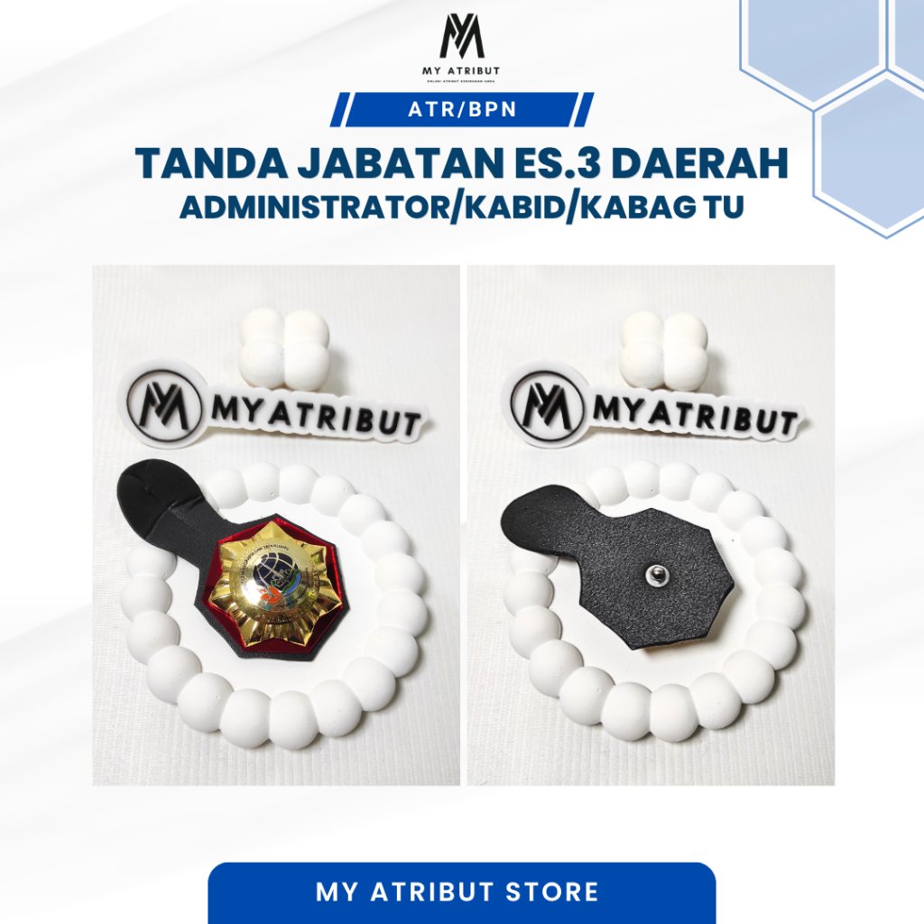 Tanda Jabatan Eselon 3 Daerah Administrator ATR/BPN