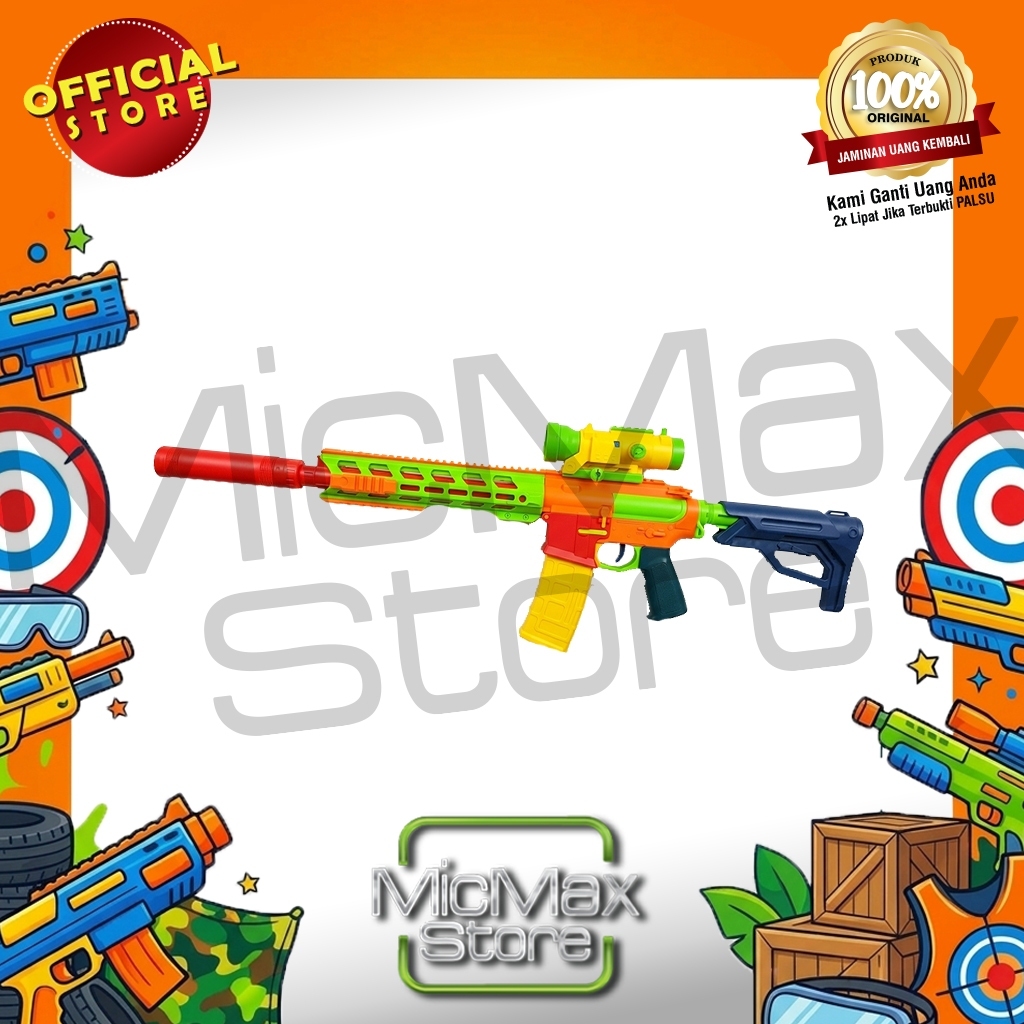 Mainan Anak Water Gel Blaster Bola Gel Air Electric M416 Water Jelly Toys