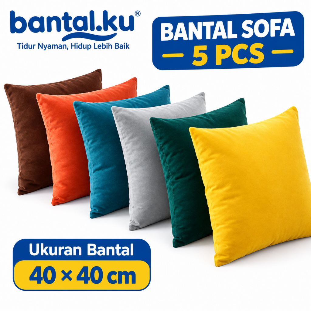 BANTAL SOFA ISI 5 Bantal Kursi bantal ruang tamu