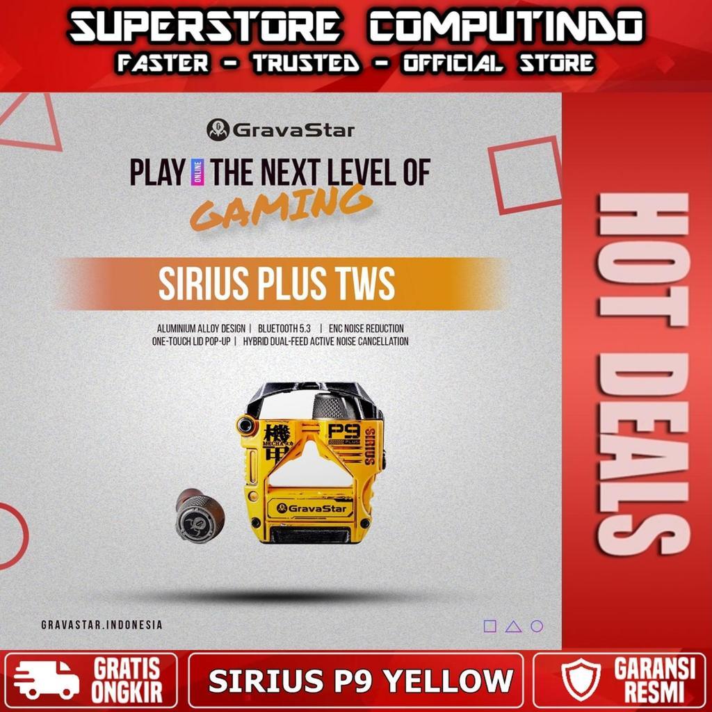 GravaStar Sirius Plus P9 ANC TWS Earbuds Battle-Worn Yellow Bluetooth Wireless Earphone Headset