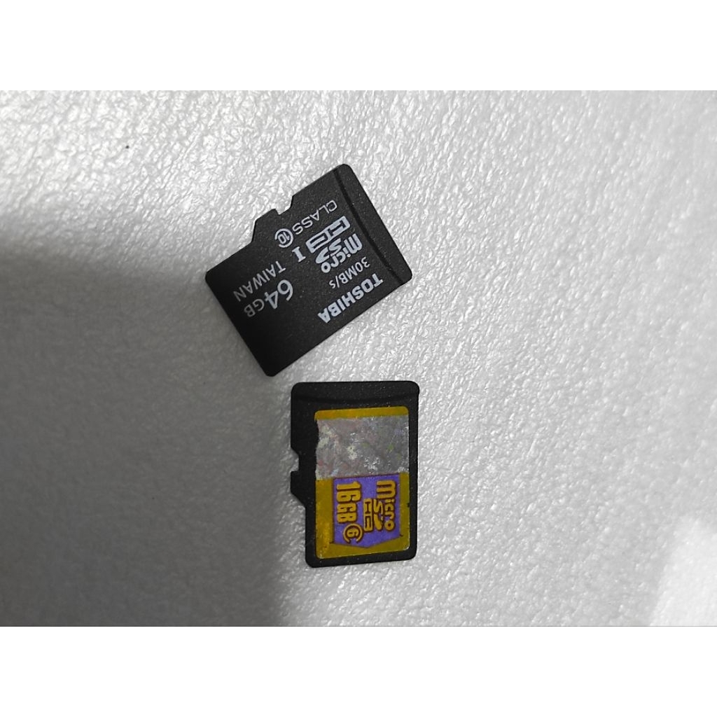 kartu sd memori 64gb & 16gb