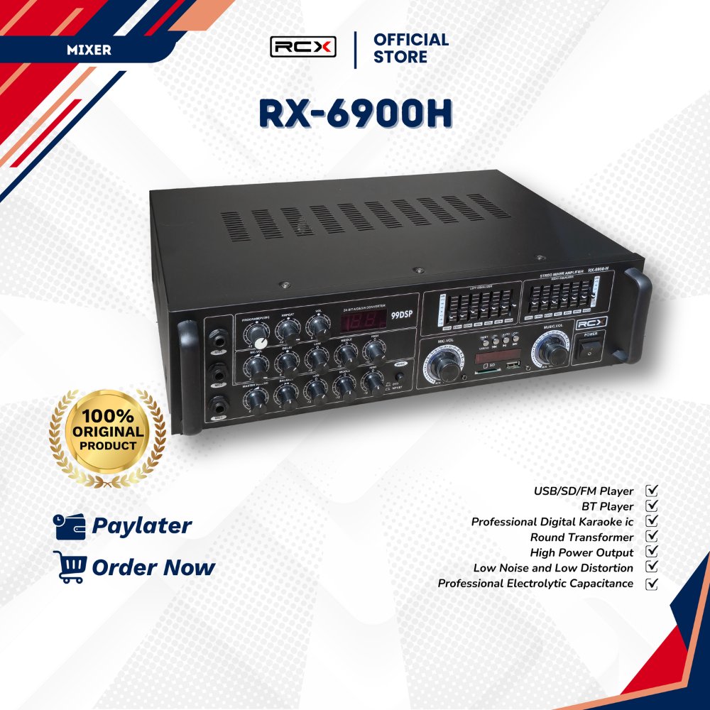 Ampli Karaoke 326BT 2000W Bluetooth Subwoofer Stereo Mobil Rumah FM USB SD Remote