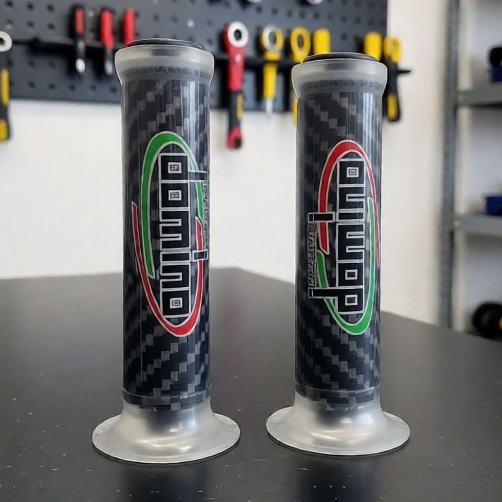 Hand Grip Motor Domino Racing Type A350 Turismo Motif Carbon / Hanfat Karbon Universal