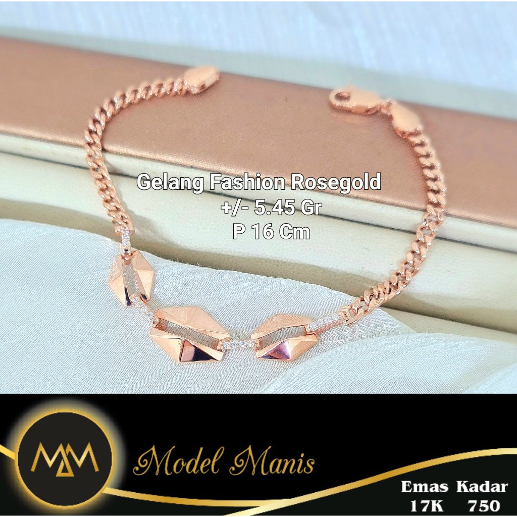 Gelang sisik naga mini padat variasi 750 kadar 17k