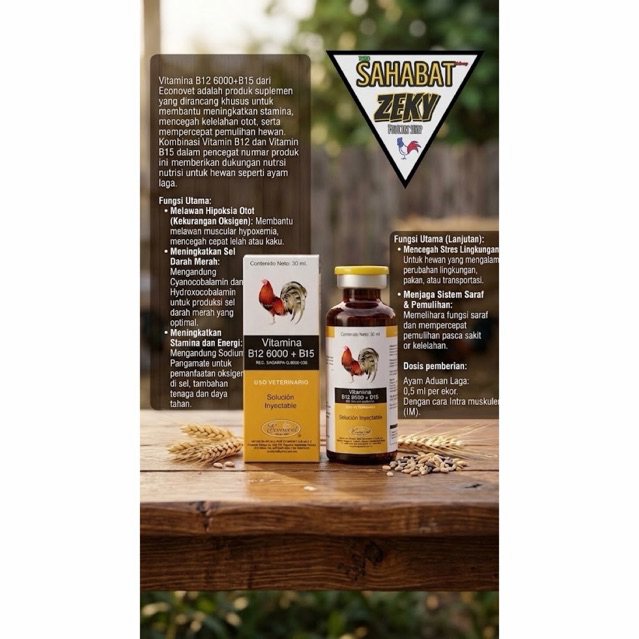 vitamina B12 6000+ B15 isi 30ml