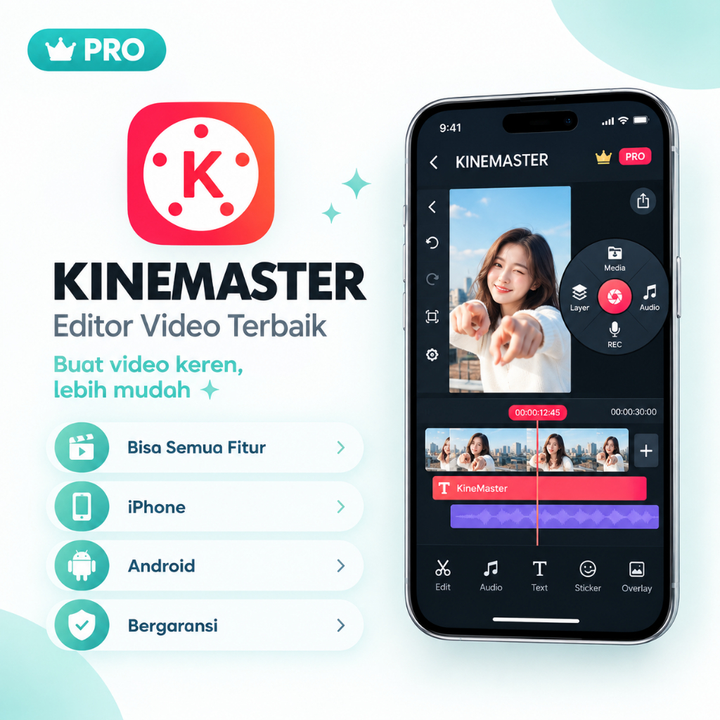 KINEMASTER APK iOS/ANDRO [ PRO ] FULL GARANSI