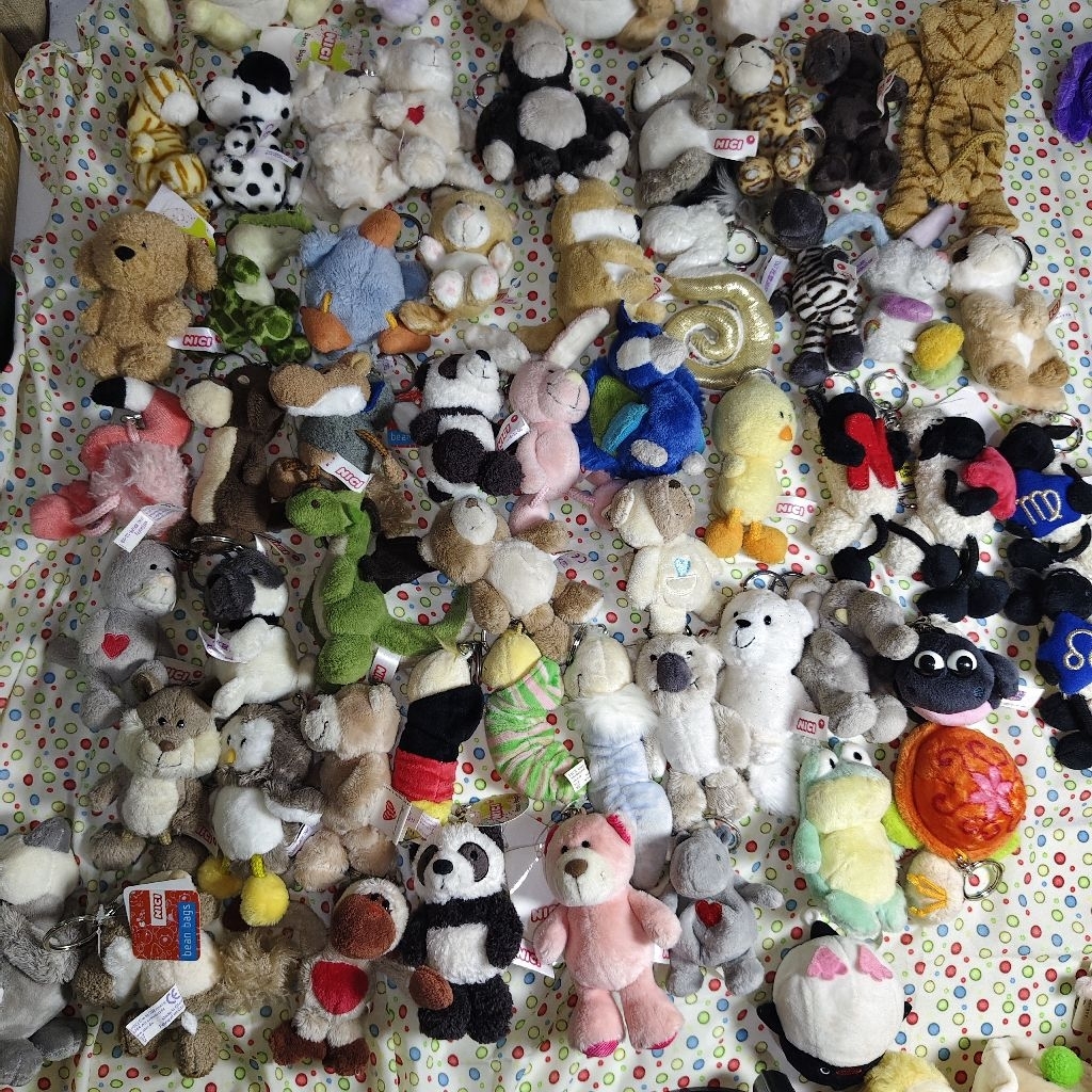 (Part 1) Nici Keychain Plushie Bagcharm Ganci Boneka Lucu Gemas Hewan