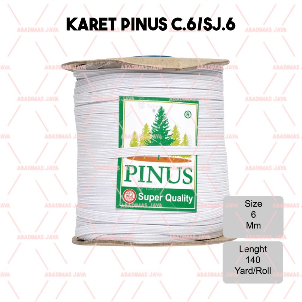 KARET ELASTIS C.6/SJ 6 PINUS PUTIH