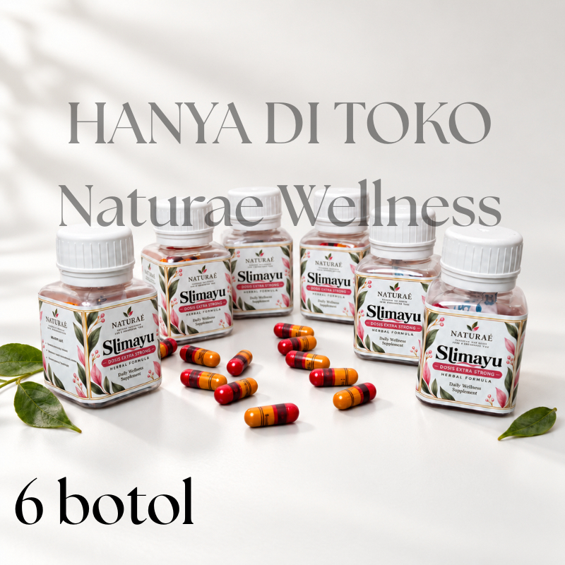 SLIMAYU By Naturae (6 BOTOL) Diet Herbal EXTRA STRONG KJP Kualitas 1 Ring 2 EXTRA STRONG Kapsul Jamu