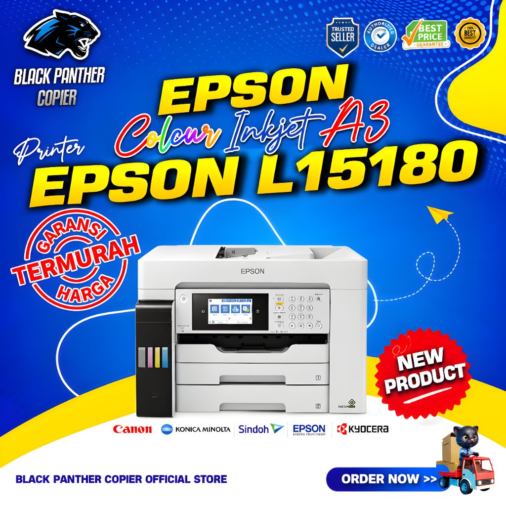 Printer Epson EcoTank L15180 L 15180 A3 Wi-Fi Duplex Multi-Function - Epson EcoTank L15180 TKDN