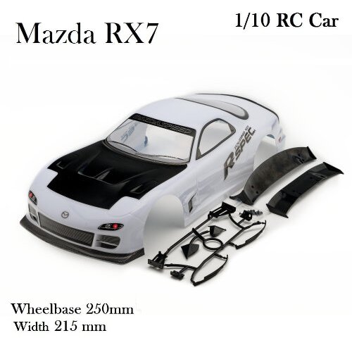 Body rc rally drift touring Nissan mazda rx7 1/10 RC car