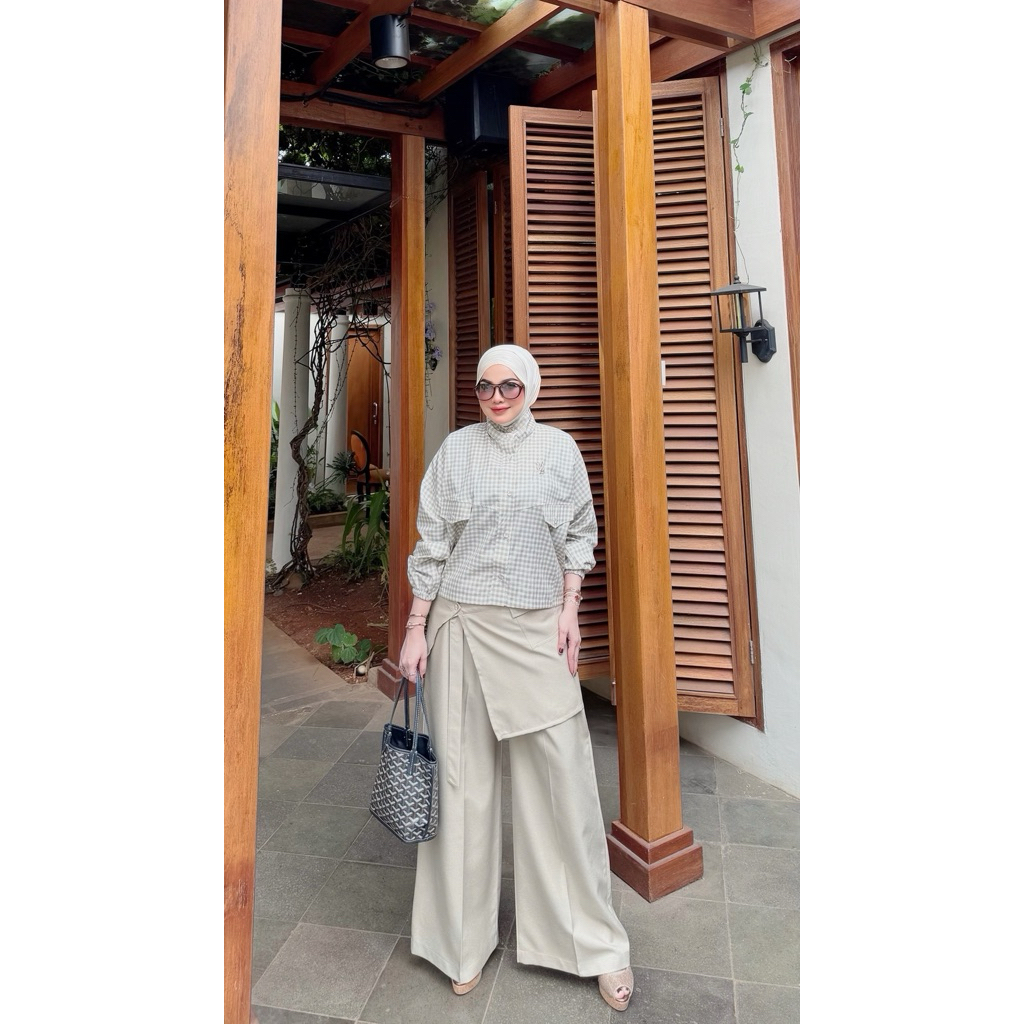 Outer Scarf Bye.selaras •Daisy Pattern Voal Arabian•