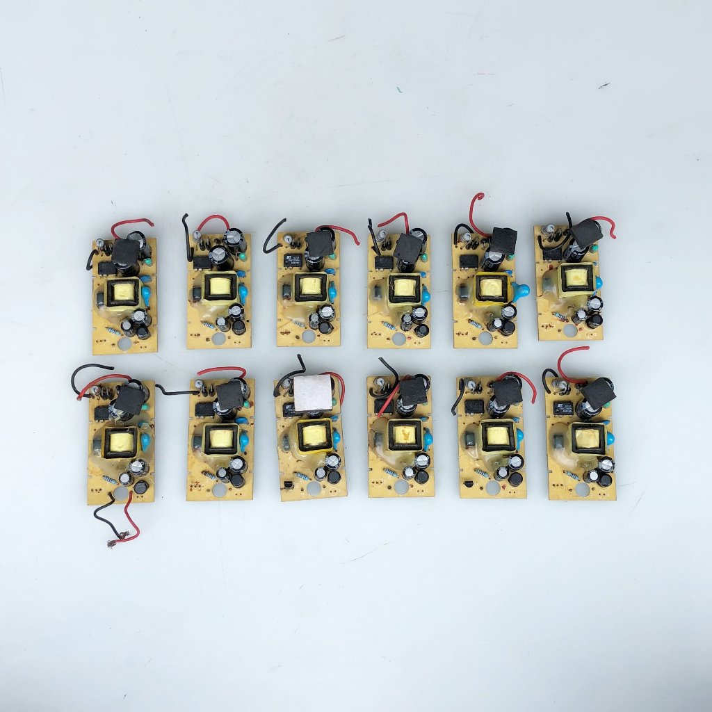 12pcs kondisi Rusak PCB Adaptror 4.6V 1.3A Trafo JT  Joule Thief