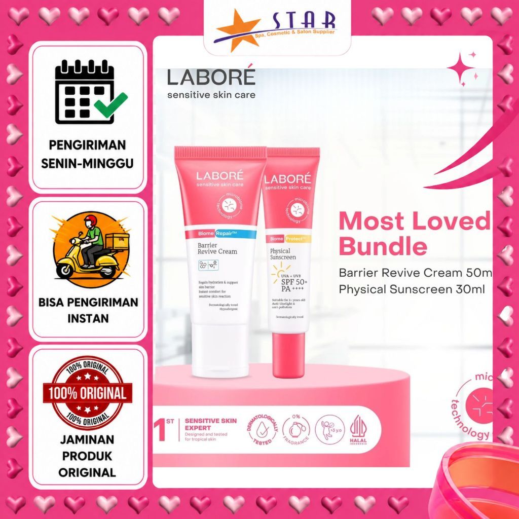 LABORE Most Loved Bundle - Barrier Revive Cream 50ml & Physical Sunscreen 30ml