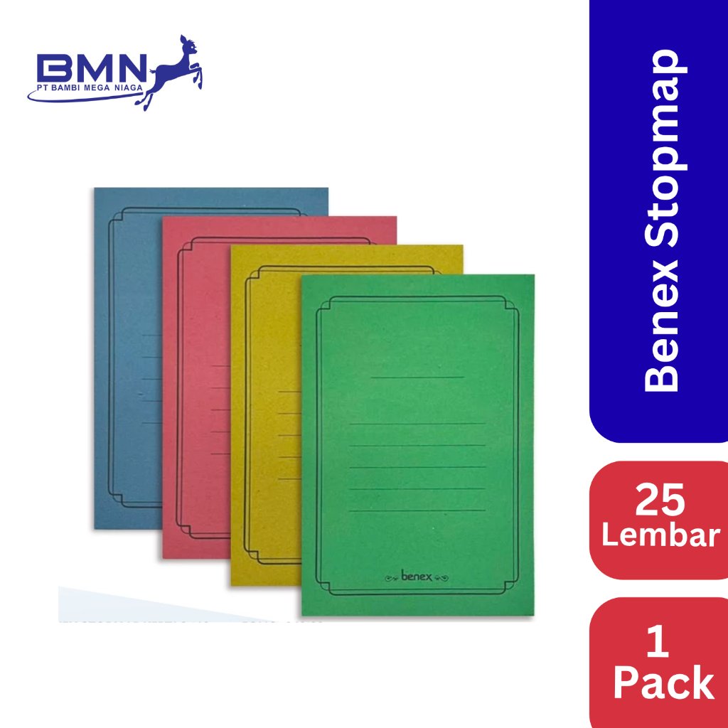 BENEX STOPMAP KERTAS 140 FOLIO 1 PACK 25 Lbr