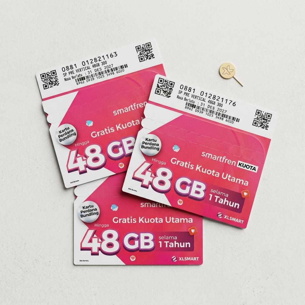 Kartu Kuota Smartfren 1GB - 3GB 30 hari bisandi gunakan wilayah Indonesia dan cocok untuk pelajar da