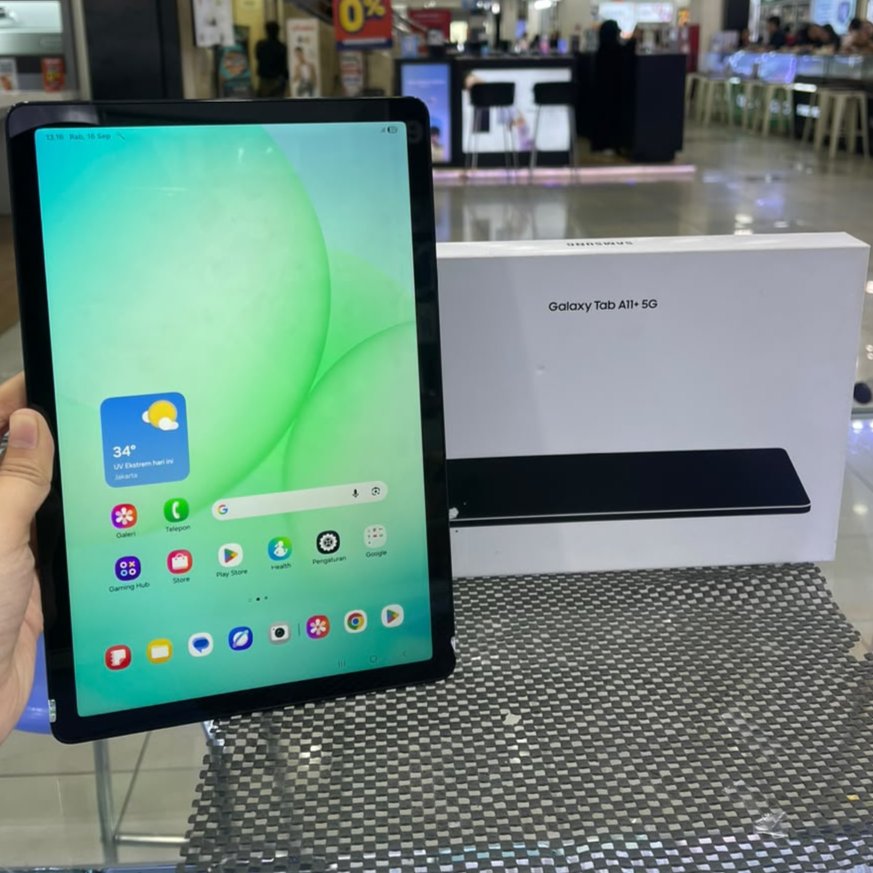 SAMSUNG GALAXY TAB A11 + PLUS 5G 6/128GB CELL SECOND SEKEN BEKAS RAM 6 INTERNAL PENYIMPANAN128