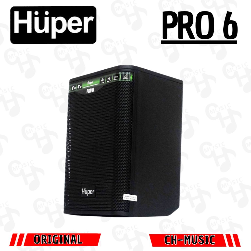 HUPER PRO-6 Speaker Portable Huper 6.5" Original Huper Pro6
