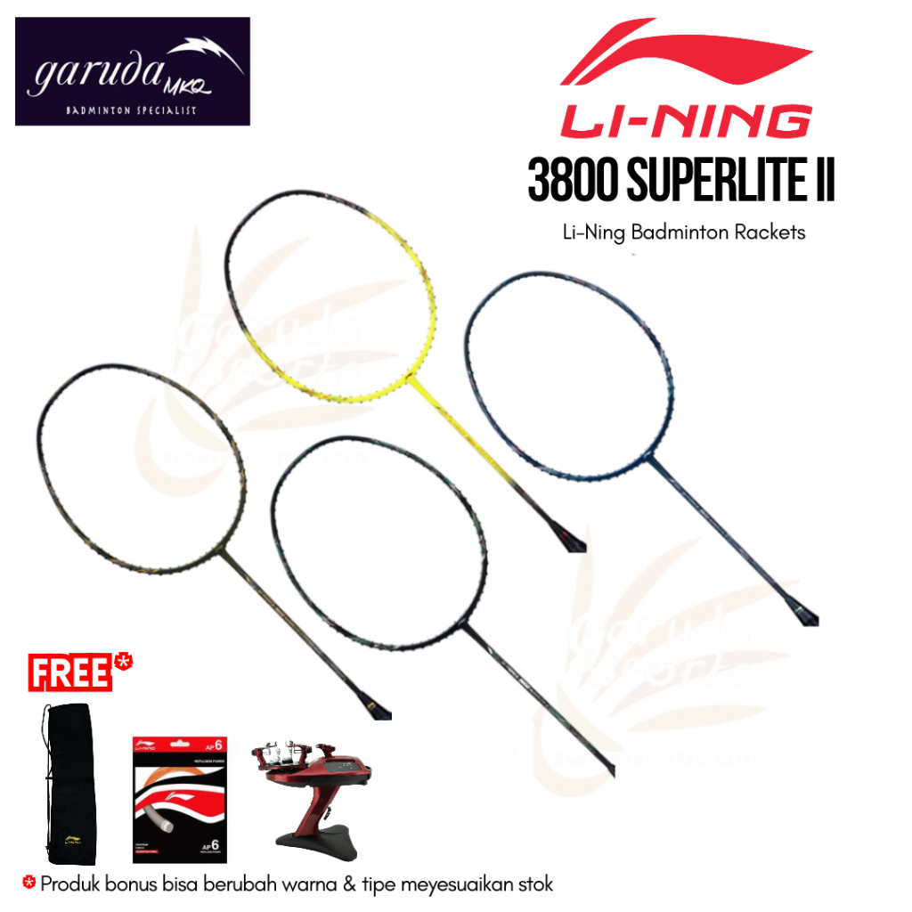 RAKET BADMINTON LINING G-Force 3800 Superlite II / RAKET BULUTANGKIS / RAKET LINING G Force 3800 Sup