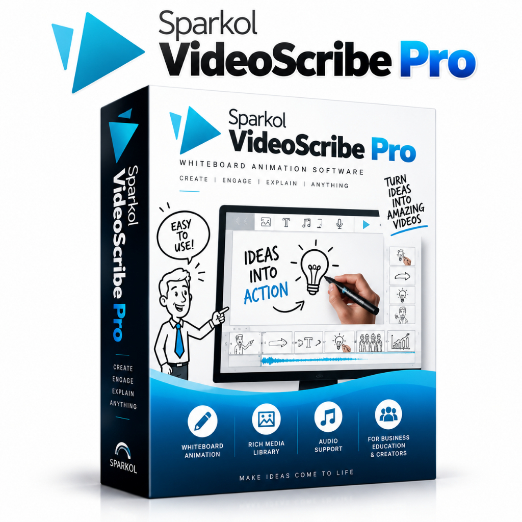 Sparkol Video Scribe Pro VideoScribe - Pembuat Animasi Design Gambar Whiteboard