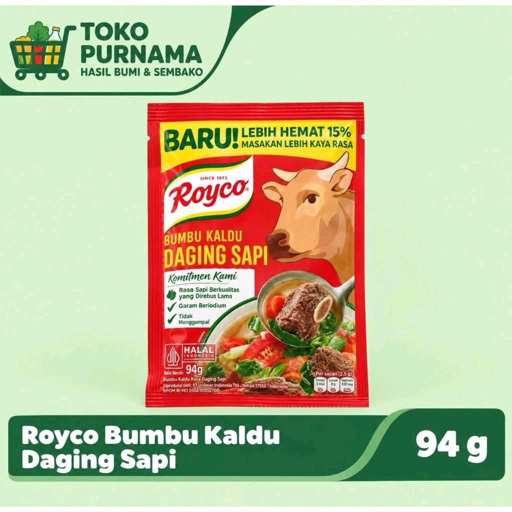 Royco Bumbu Kaldu Daging Sapi (@94 Gram)