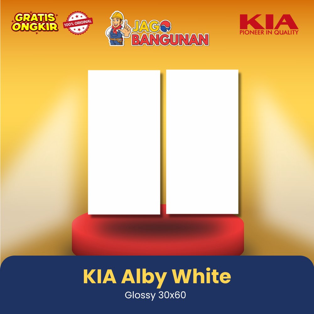 KIA Alby White - 30x60 Glossy