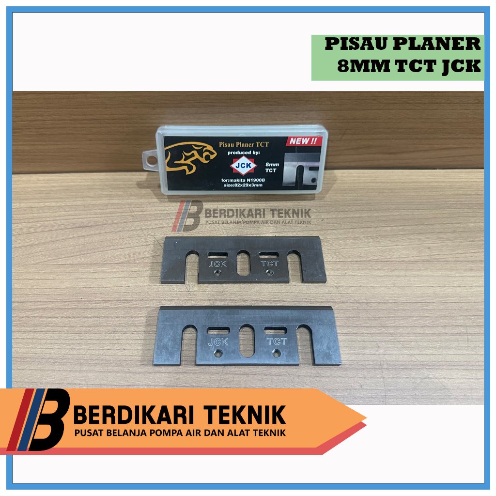 TCT JCK 8MM 8 MM MATA PISAU PLANER / KETAM / SUGU / PASAH PISAU TCT PLANER BLADE PISAU PLANER TCT JC