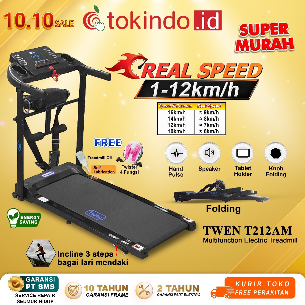 TWEN T200WA new  T200 new + M T200WAM  T212 T212A T212M  T212AM T200R Treadmill Listrik Portable Tre
