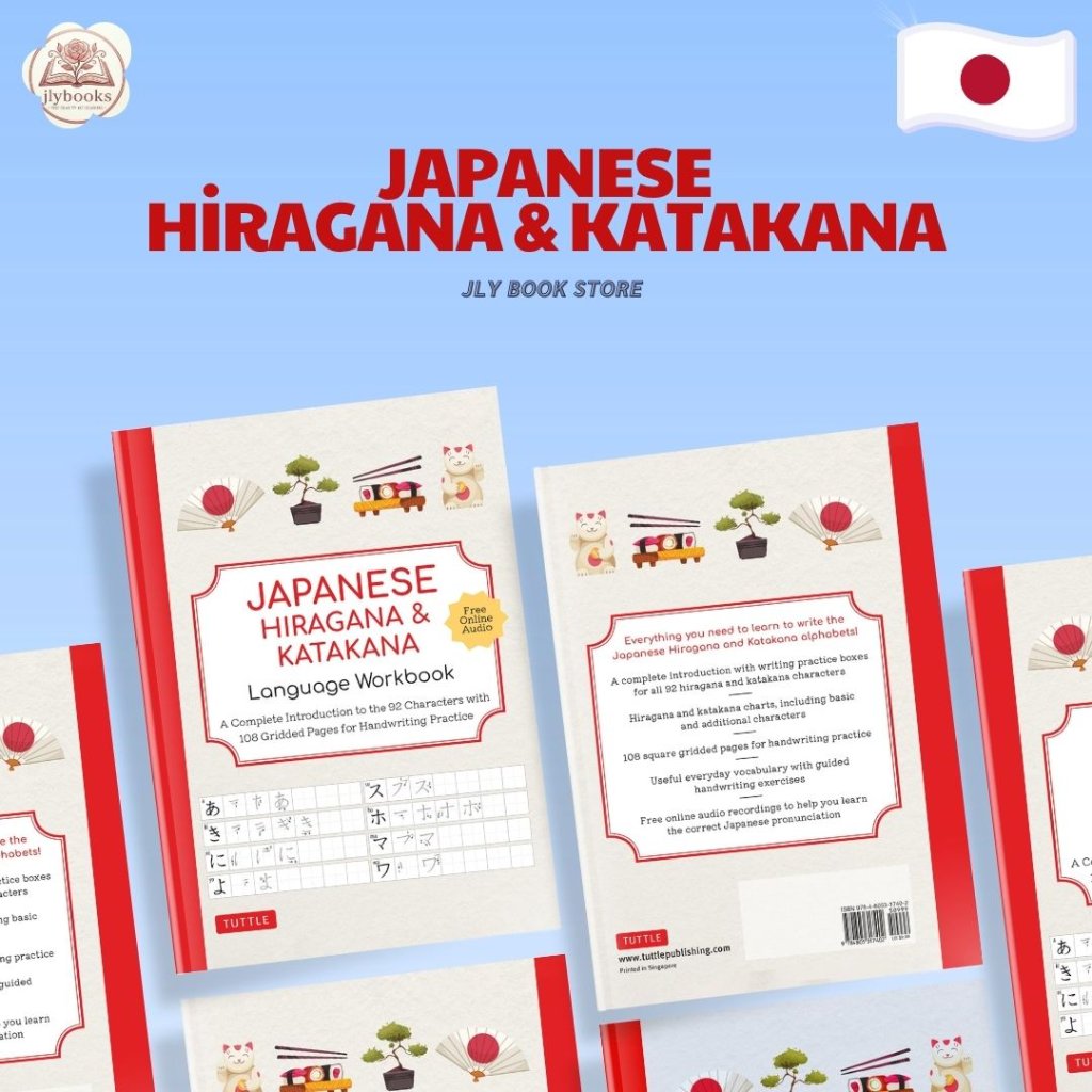 Buku Japanese Hiragana & Katakana Language Workbook