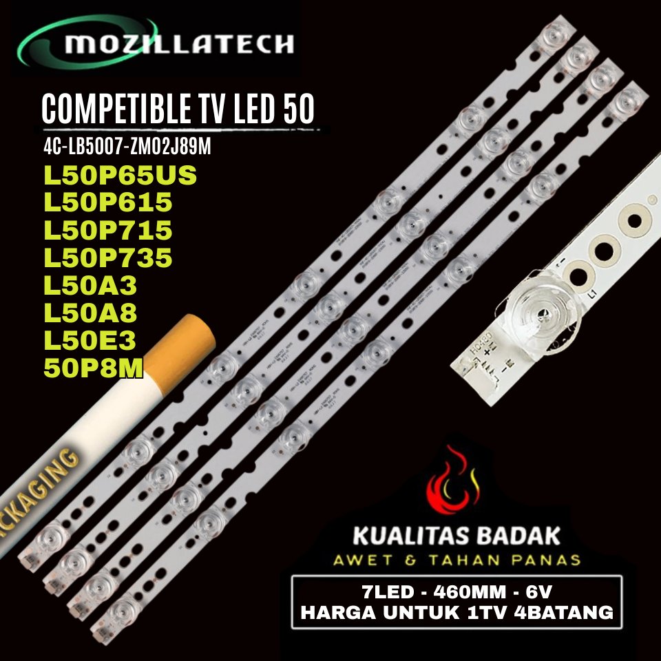 BACKLIGHT TV LED TCL 50 L50P65US L50P615 L50P715 L50P735 50P65US 50P615 50P715 50P735 4C-LB5007-ZM02