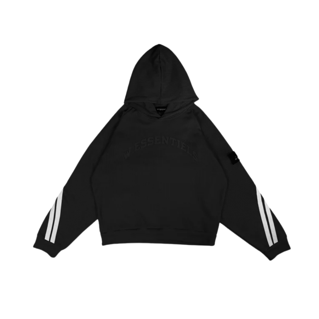 W Essentiels Hoodie Oversize Lucien Noir Black - 100% ORIGINAL