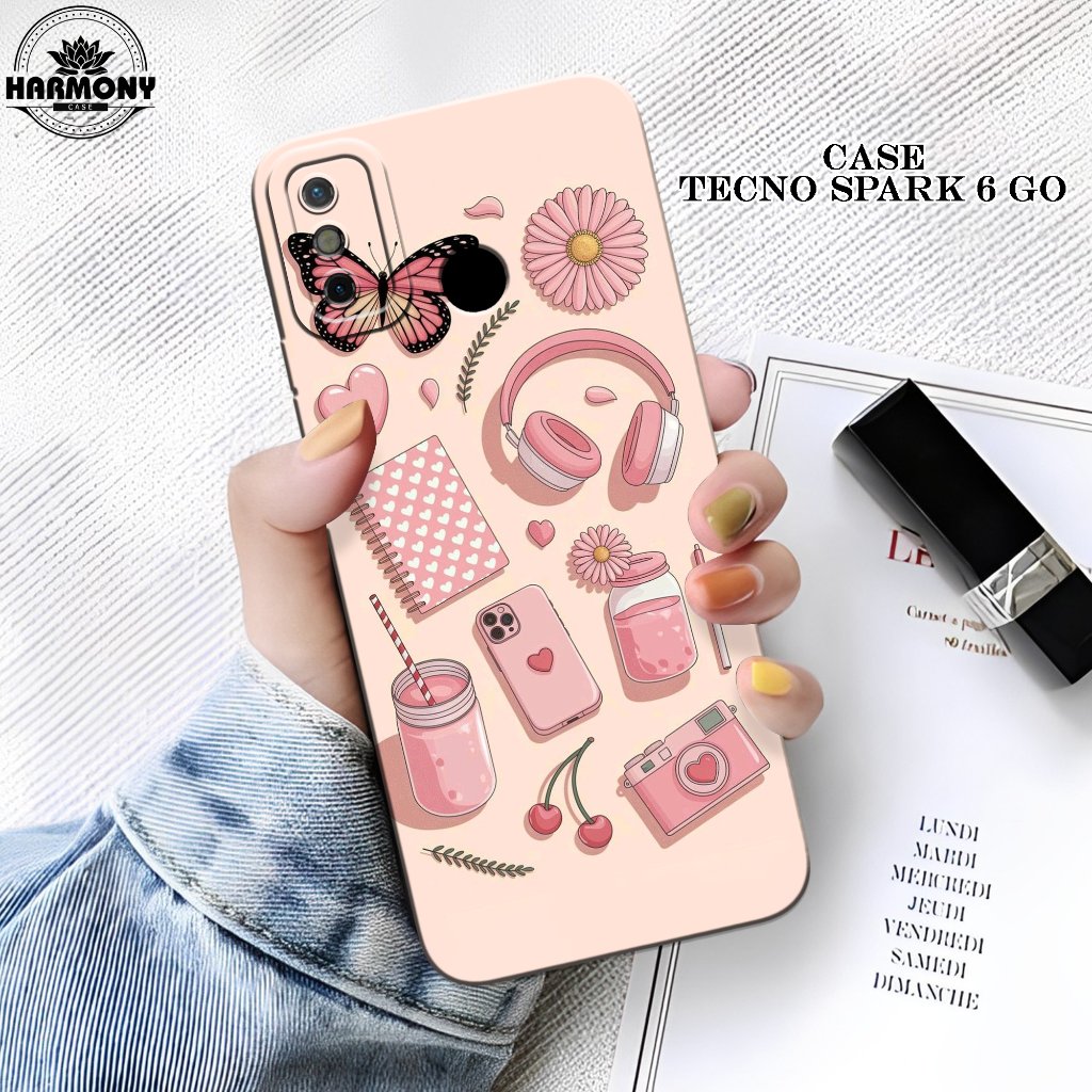 Case Tecno Spark 6 Go Terbaru- Fashion Case Lucu - Softcase Tecno Spark 6 Go - Silikon Pro Camera - 